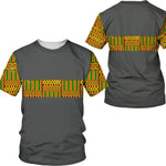 Men's African Dashiki Print T-Shirt & Shorts Set AlansiHouse 