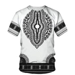 Men's African Dashiki Print T-Shirt & Shorts Set AlansiHouse Tee-B 6XL China