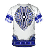 Men's African Dashiki Print T-Shirt & Shorts Set AlansiHouse Tee-E XL China
