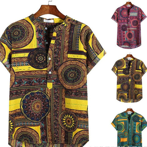 Men's African Fashion Casual Shirts AlansiHouse 