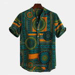 Men's African Fashion Casual Shirts AlansiHouse Color1 XXXL 