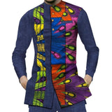 Men's African Fashion Print Long Sleeve Shirt AlansiHouse 5 S 