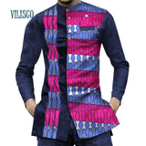 Men's African Fashion Print Long Sleeve Shirt AlansiHouse 