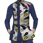 Men's African Fashion Print Long Sleeve Shirt AlansiHouse 7 S 