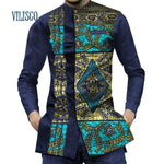 Men's African Fashion Print Long Sleeve Shirt AlansiHouse 8 S 