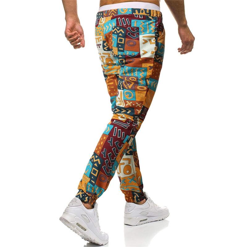 Men Jogging Pants Hipster African Dashiki Print Joggers Sweatpants