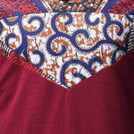 Men's African Wax Print Long-Sleeve Shirt AlansiHouse 