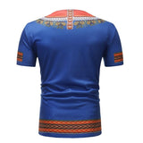 Men's Dashiki Print Short Sleeve T-Shirt AlansiHouse 