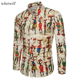 Mens Dress Shirt + African Design (Asian size) AlansiHouse CS55 picture M 
