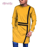 Men's Long Sleeve Traditional African Dashiki Men Design AlansiHouse 12 4XL 