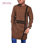 Men's Long Sleeve Traditional African Dashiki Men Design AlansiHouse 13 4XL 