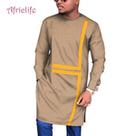 Men's Long Sleeve Traditional African Dashiki Men Design AlansiHouse 16 4XL 