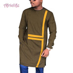 Men's Long Sleeve Traditional African Dashiki Men Design AlansiHouse 17 4XL 