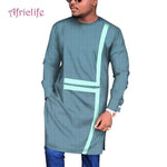 Men's Long Sleeve Traditional African Dashiki Men Design AlansiHouse 18 4XL 