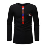 Men's Modern African Dress Shirt AlansiHouse black European Size M 