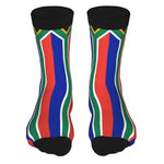 Men's South African Flag Socks (Spandex) AlansiHouse Ivory One Size 