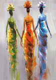 Modern Abstract African Women Wall Art Canvas Painting AlansiHouse 20x30cm no frame 1 no frame 