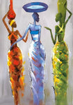 Modern Abstract African Women Wall Art Canvas Painting AlansiHouse 20x30cm no frame no frame 