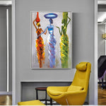 Modern Abstract African Women Wall Art Canvas Painting AlansiHouse 