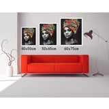 Modern African Wall Art Canvas Painting (40x50cm) AlansiHouse 