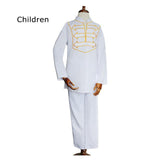 Modern Traditional African Shirt and Pants Set - Men's and Boys AlansiHouse kids white 3XL 