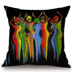 Museum Art Corridor Decoration Africa Culture Pillow Cover AlansiHouse 45x45cm No Filling T44-1 