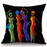 Museum Art Corridor Decoration Africa Culture Pillow Cover AlansiHouse 45x45cm No Filling T44-3 
