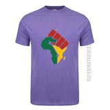 New Africa Map T Shirt AlansiHouse Antique Purple XL 