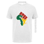 New Africa Map T Shirt AlansiHouse ash grey L 