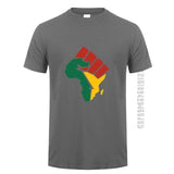 New Africa Map T Shirt AlansiHouse charcoal 3XL 