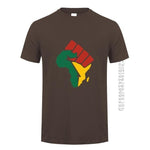 New Africa Map T Shirt AlansiHouse dark chocolate S 