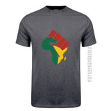 New Africa Map T Shirt AlansiHouse dark heather XS 