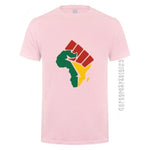 New Africa Map T Shirt AlansiHouse light pink 2XL 