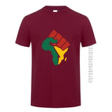 New Africa Map T Shirt AlansiHouse Maroon L 