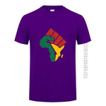 New Africa Map T Shirt AlansiHouse Purple 2XL 