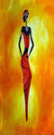Rich African Panel Oil Paintings on Canvas AlansiHouse 20x50cm no frame PA217 