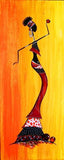 Rich African Panel Oil Paintings on Canvas AlansiHouse 20x50cm no frame PA223 