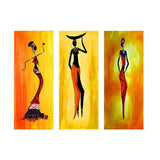 Rich African Panel Oil Paintings on Canvas AlansiHouse 20x50cm no frame PT223 