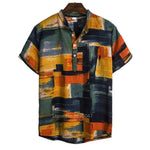 Rich African Short Sleeve Dress Shirt AlansiHouse Color6 M 
