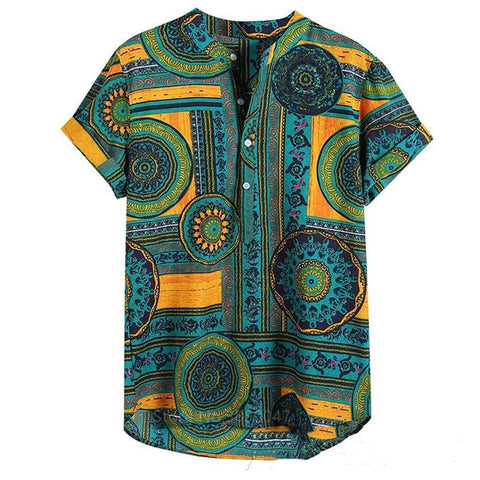 Rich African Short Sleeve Shirt AlansiHouse 