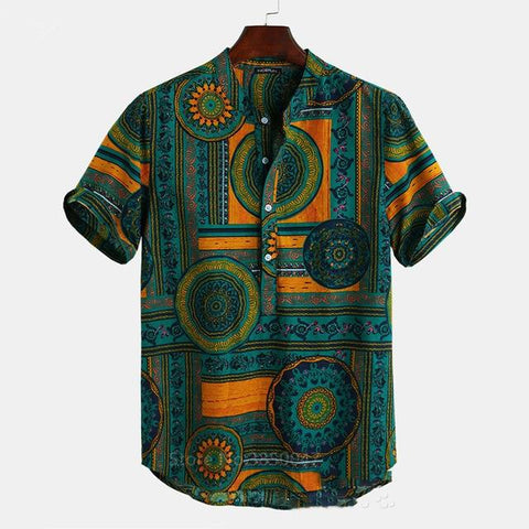 Rich African Short Sleeve Shirt AlansiHouse Color1 L 