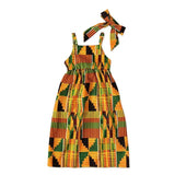 Simple African Dashiki Clothing for Girls AlansiHouse Dress and Headband 70 