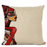 Simple African Woman Portrait Design Cushion Cover AlansiHouse 450mm*450mm 05 