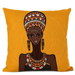 Simple African Woman Portrait Design Cushion Cover AlansiHouse 450mm*450mm 09 