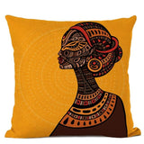 Simple African Woman Portrait Design Cushion Cover AlansiHouse 450mm*450mm 10 
