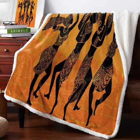Soft Plush African Print Fleece Blanket AlansiHouse LEX09231 150x200cm 