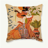 Stunning African Art Decorative Cushion Cover AlansiHouse 450mm*450mm 1 as picture 