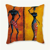 Stunning African Art Decorative Cushion Cover AlansiHouse 450mm*450mm 12 as picture 