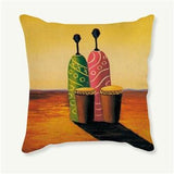 Stunning African Art Decorative Cushion Cover AlansiHouse 450mm*450mm 8 as picture 
