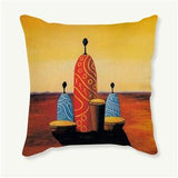 Stunning African Art Decorative Cushion Cover AlansiHouse 450mm*450mm 9 as picture 